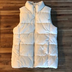 Old Navy Puffer Vest, Large 10/12, off-white